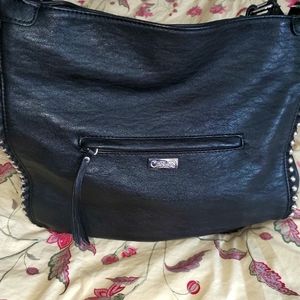 Beautiful Black Carlos Santana tote purse